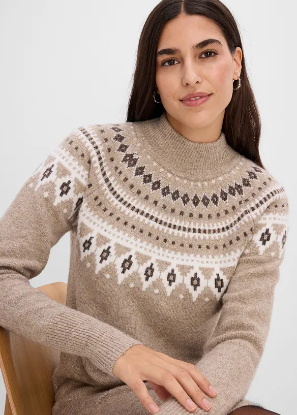 Abito in maglia norvegese, bonprix