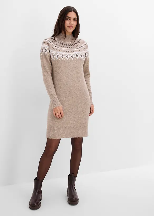Abito in maglia norvegese, bonprix