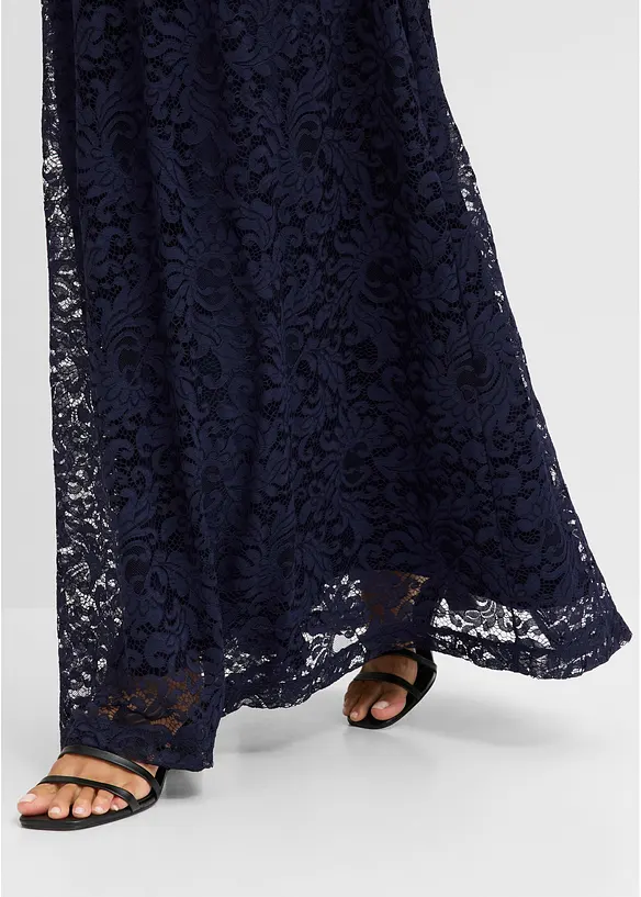 Abito lungo con gonna in pizzo, bonprix