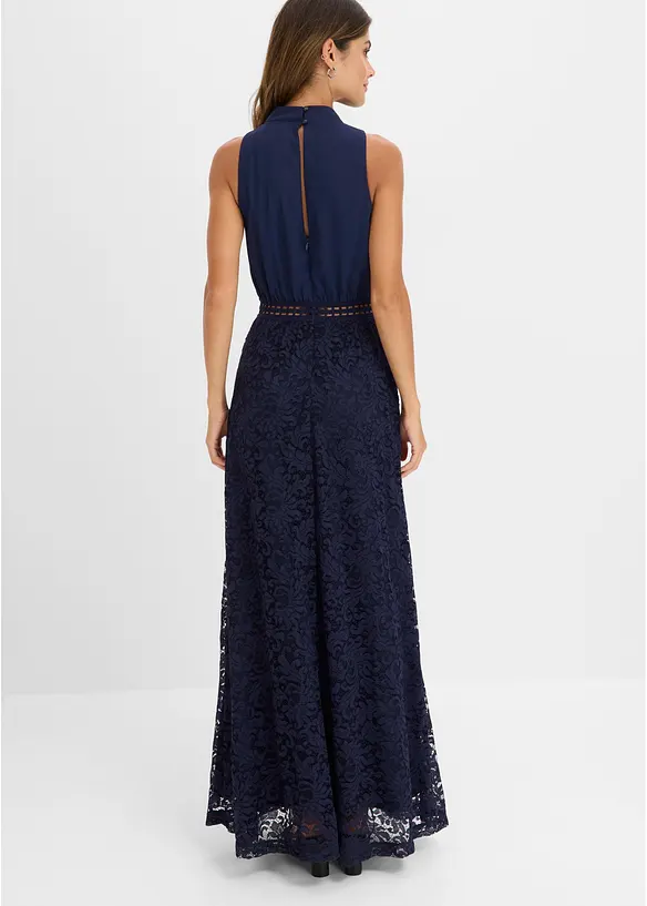 Abito lungo con gonna in pizzo, bonprix