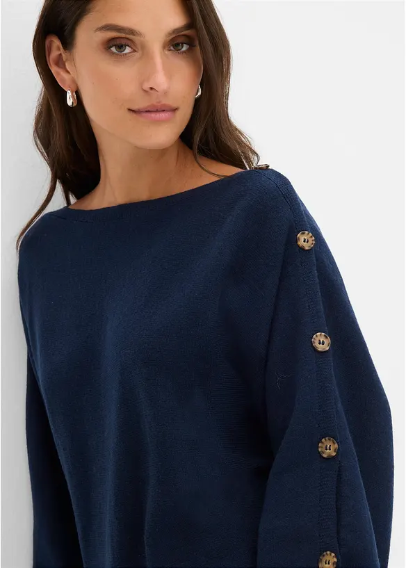 Maglione con bottoni decorativi, bonprix