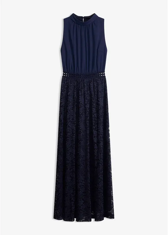 Abito lungo con gonna in pizzo, bonprix