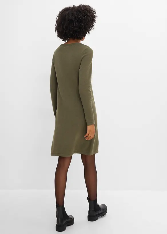Abito in maglia con cotone riciclato, bonprix