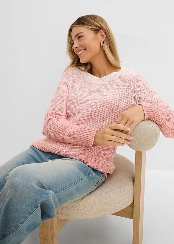 Maglione in filato grosso con colori sfumati, bonprix