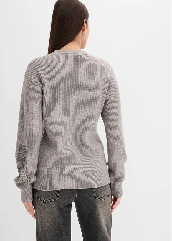 Maglione con applicazioni, bonprix