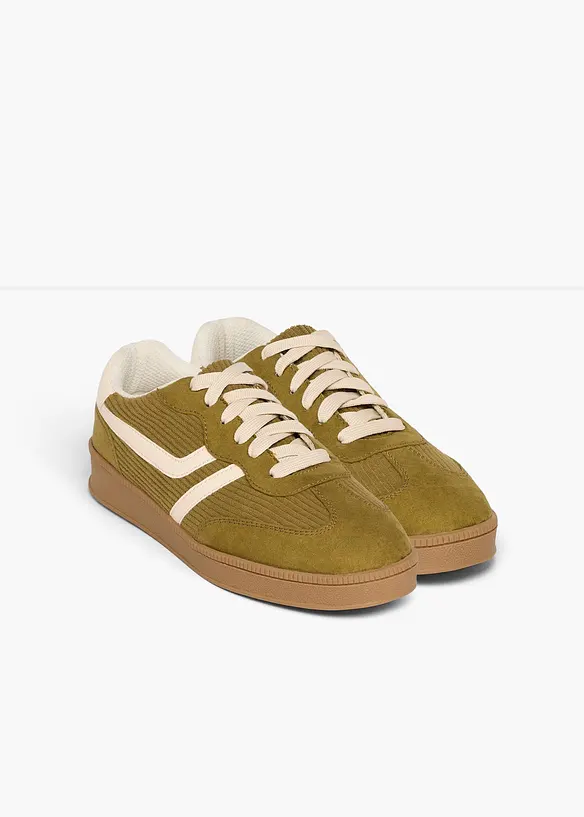 Sneaker con dettagli in velluto, bonprix