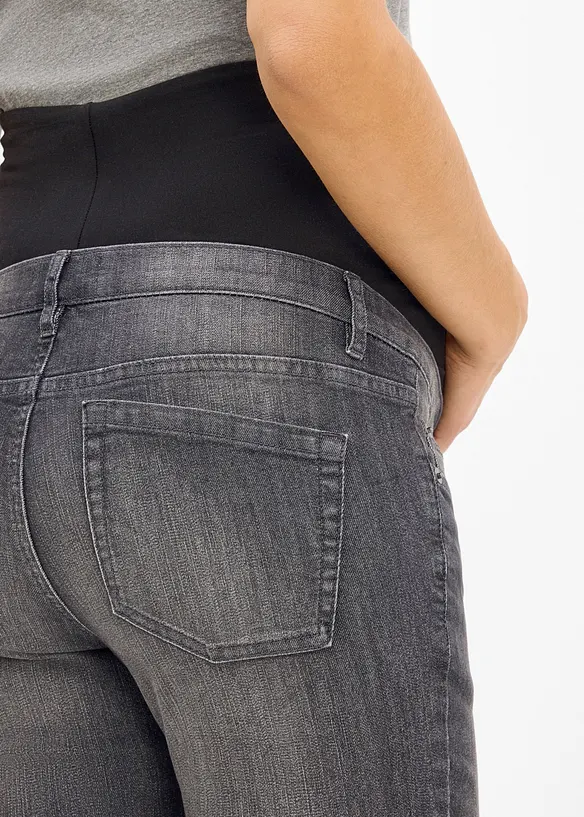 Jeans pr&eacute;maman elasticizzati con cotone biologico, skinny, bonprix