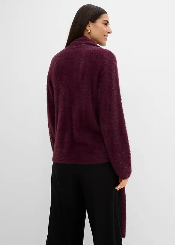 Maglione oversize con sciarpa, bonprix