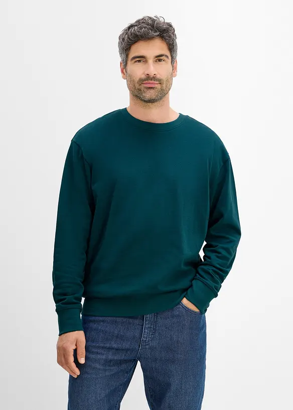 Felpa oversize in puro cotone biologico, bonprix