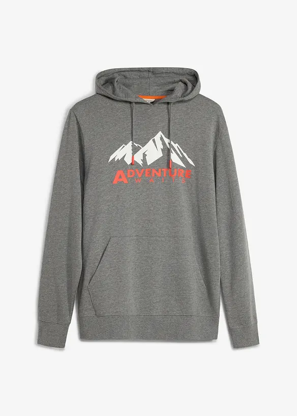 Felpa con cappuccio in puro cotone biologico, bonprix