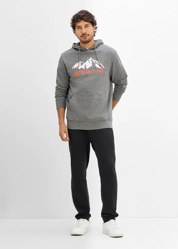 Felpa con cappuccio in puro cotone biologico, bonprix