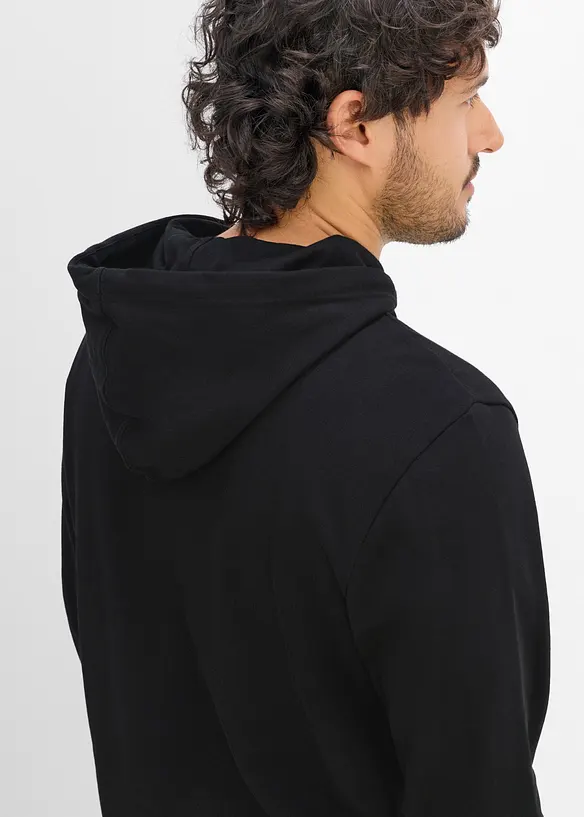 Felpa con cappuccio in puro cotone biologico, bonprix