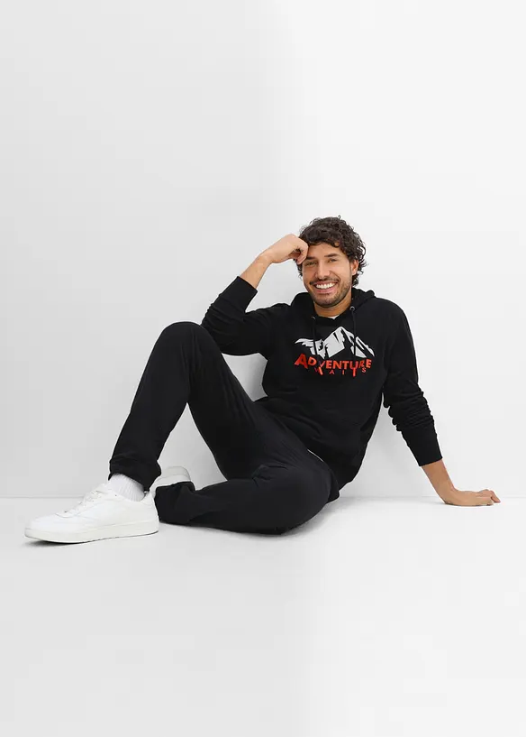 Felpa con cappuccio in puro cotone biologico, bonprix