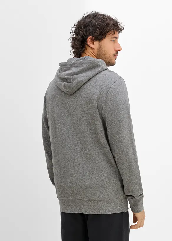 Felpa con cappuccio in puro cotone biologico, bonprix