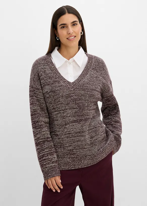 Maglione in misto viscosa morbido, bonprix