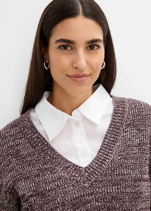 Maglione in misto viscosa morbido, bonprix