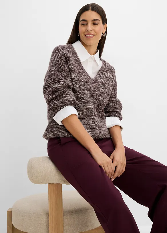 Maglione in misto viscosa morbido, bonprix