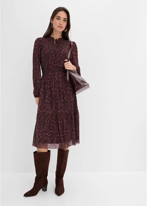 Abito in jersey con scollo rotondo, bonprix