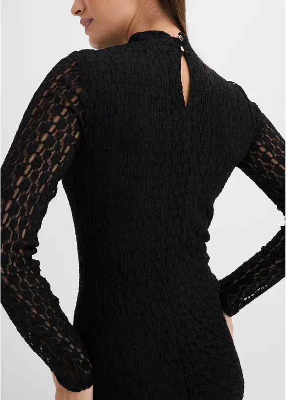 Abito di jersey con collo dritto, bonprix
