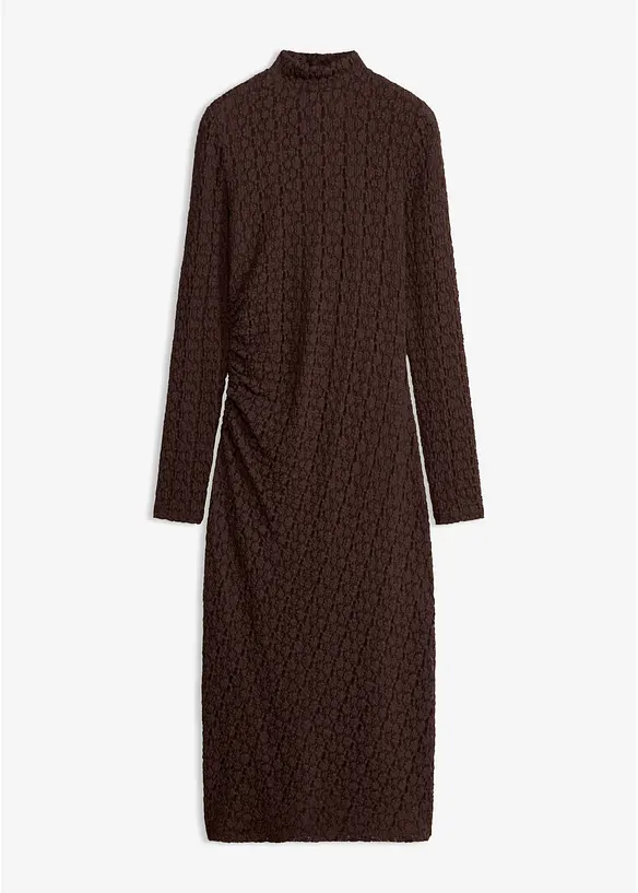 Abito di jersey con collo dritto, bonprix
