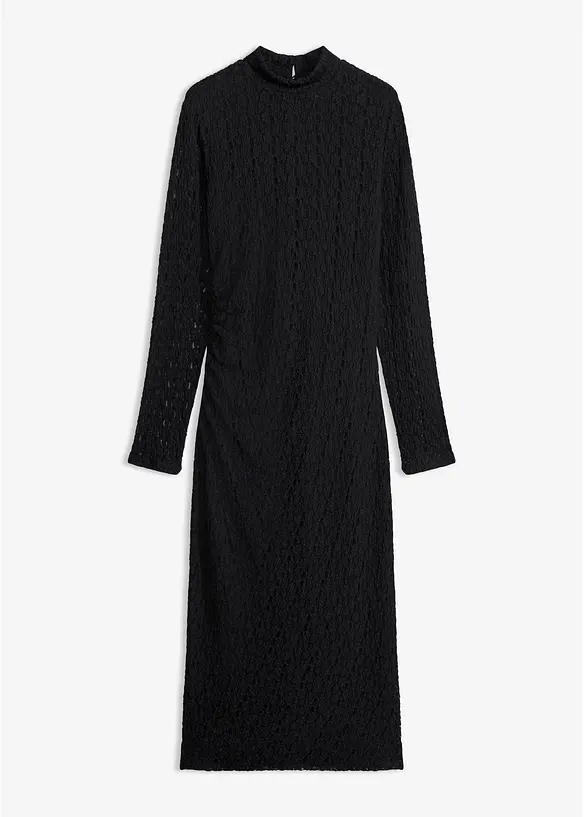 Abito di jersey con collo dritto, bonprix