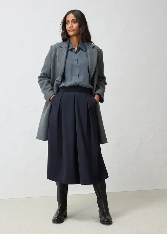 Camicia in misto cupro fluido, bonprix