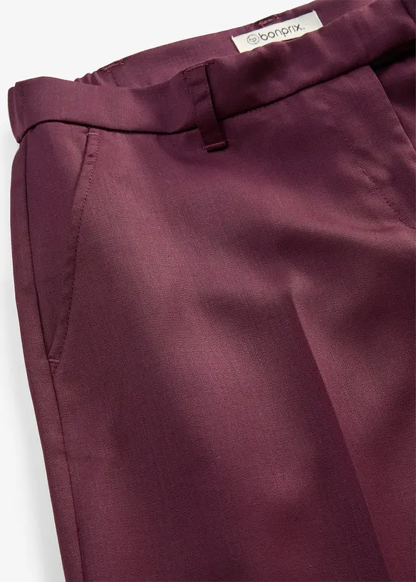 Pantaloni da completo in morbido misto lana dalla linea dritta, bonprix