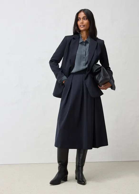 Blazer in misto lana fine, bonprix