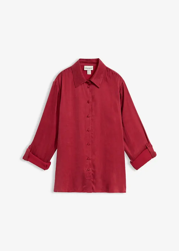 Camicia in misto cupro fluido, bonprix