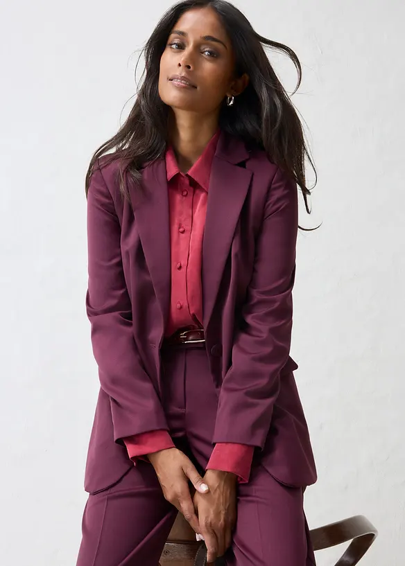 Blazer in misto lana fine, bonprix