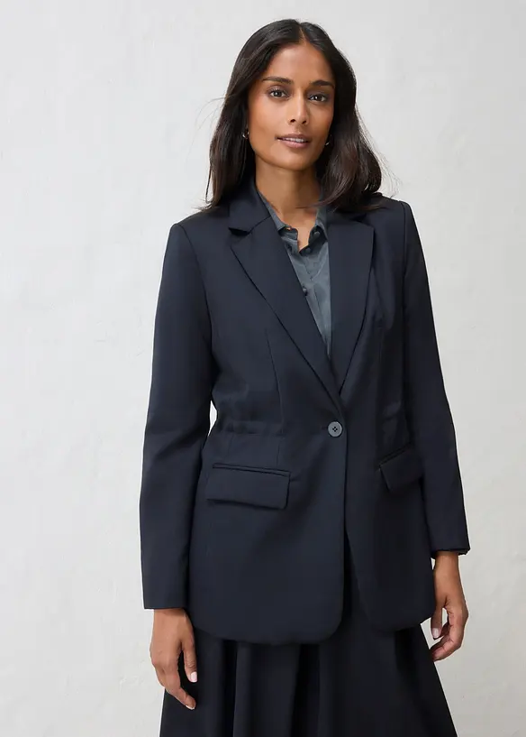 Blazer in misto lana fine, bonprix