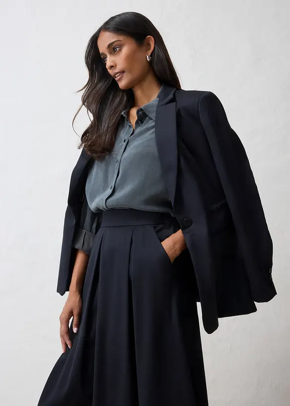 Blazer in misto lana fine, bonprix