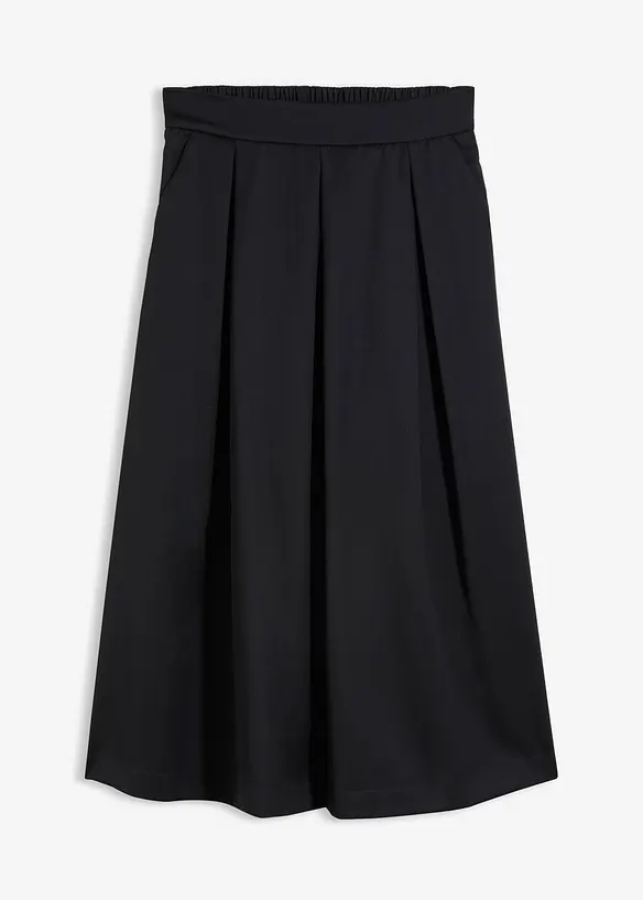 Gonna midi in misto lana morbido, bonprix