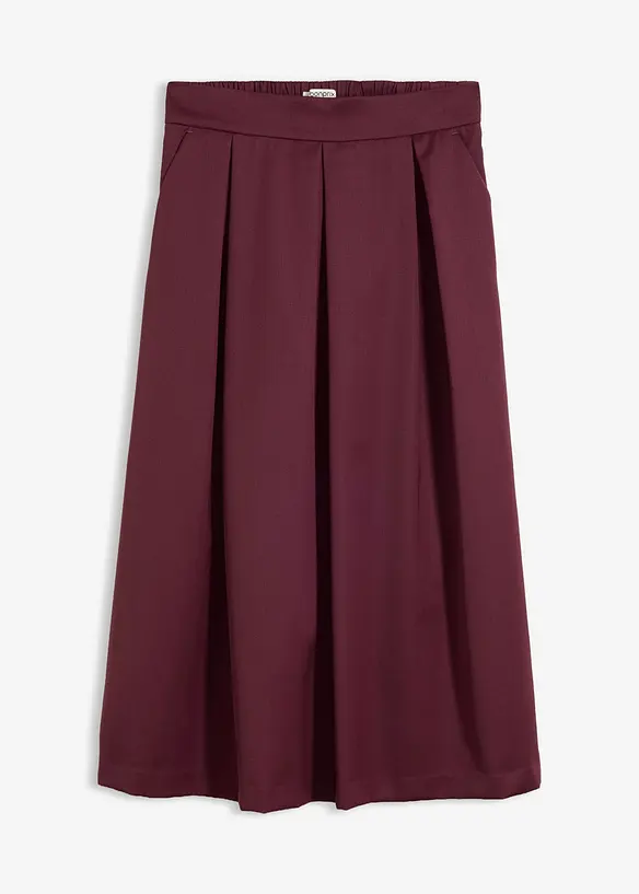 Gonna midi in misto lana morbido, bonprix