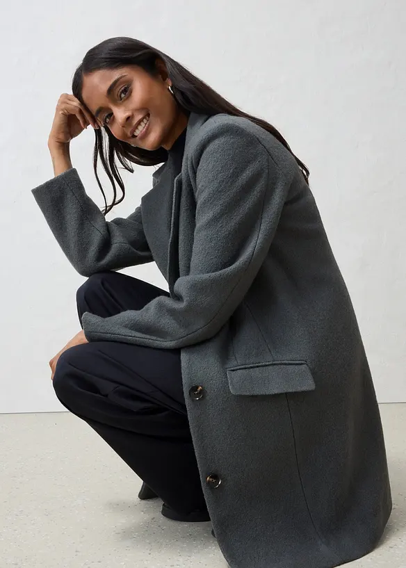 Cappotto in lana cotta, bonprix