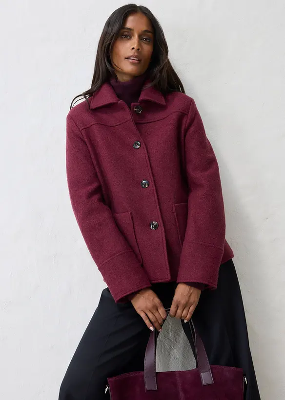 Bomber con lana cotta, bonprix