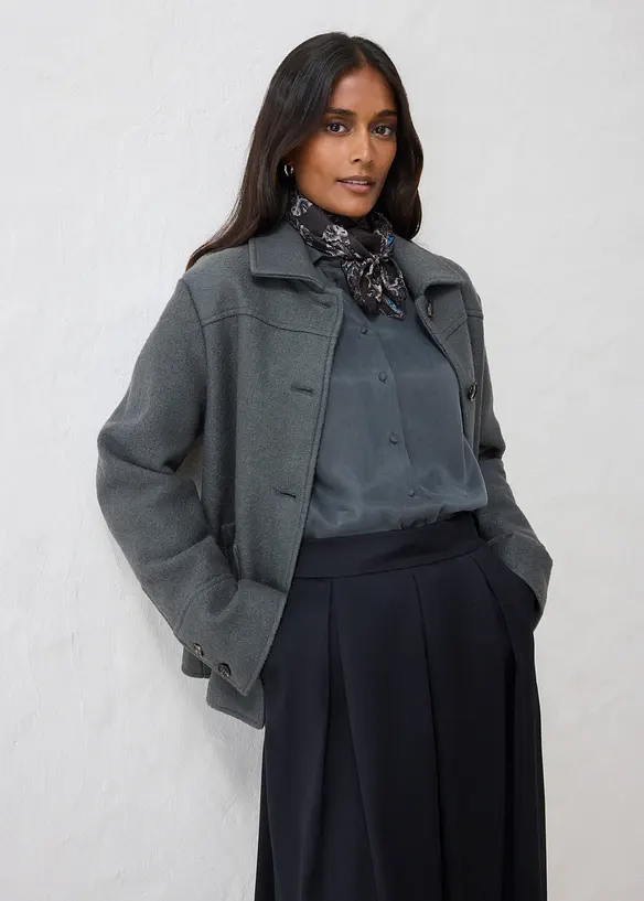 Bomber con lana cotta, bonprix