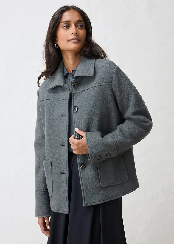 Bomber con lana cotta, bonprix