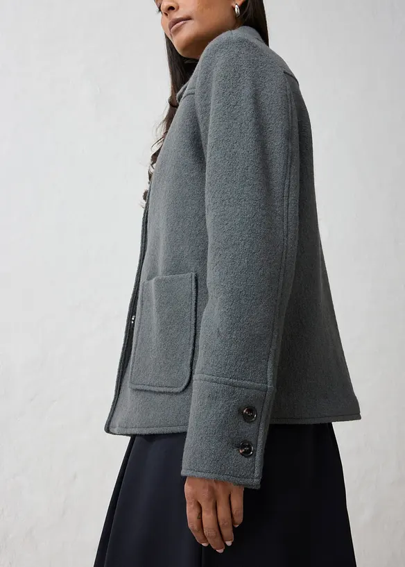 Bomber con lana cotta, bonprix