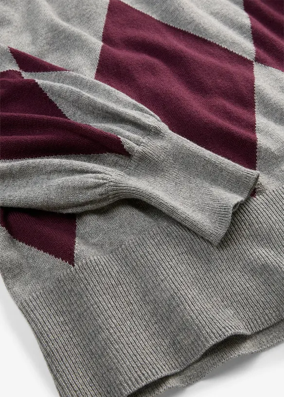 Maglione in filato fine a collo alto, bonprix