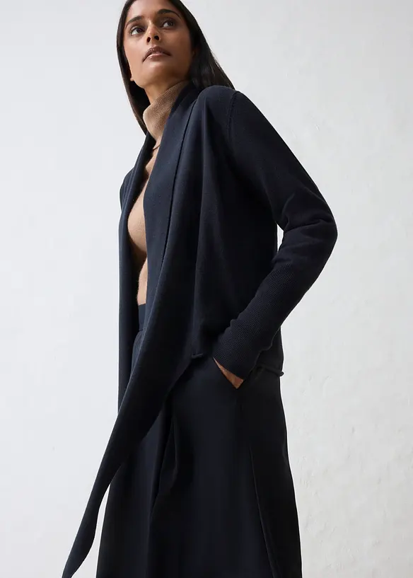 Cardigan in misto lana morbido, bonprix