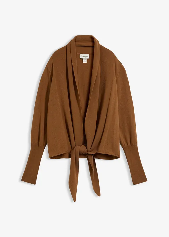 Cardigan in misto lana morbido, bonprix