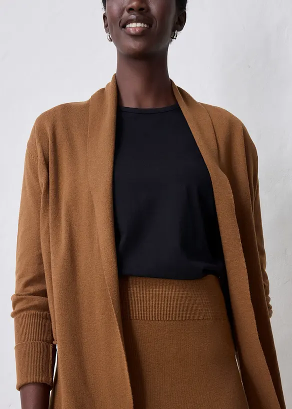 Gonna in morbida maglia misto lana, bonprix