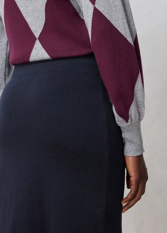 Gonna in morbida maglia misto lana, bonprix