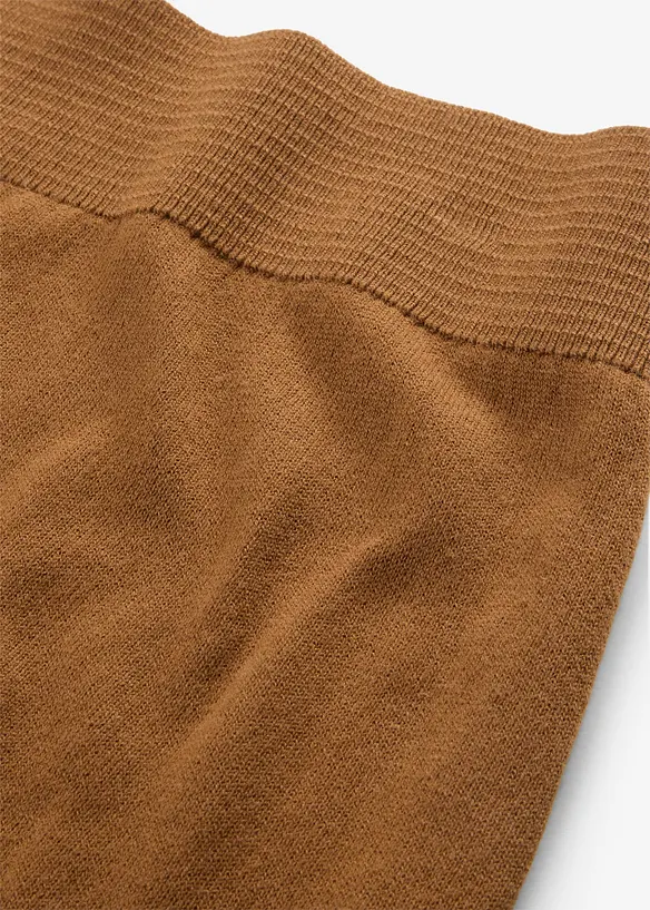Gonna in morbida maglia misto lana, bonprix