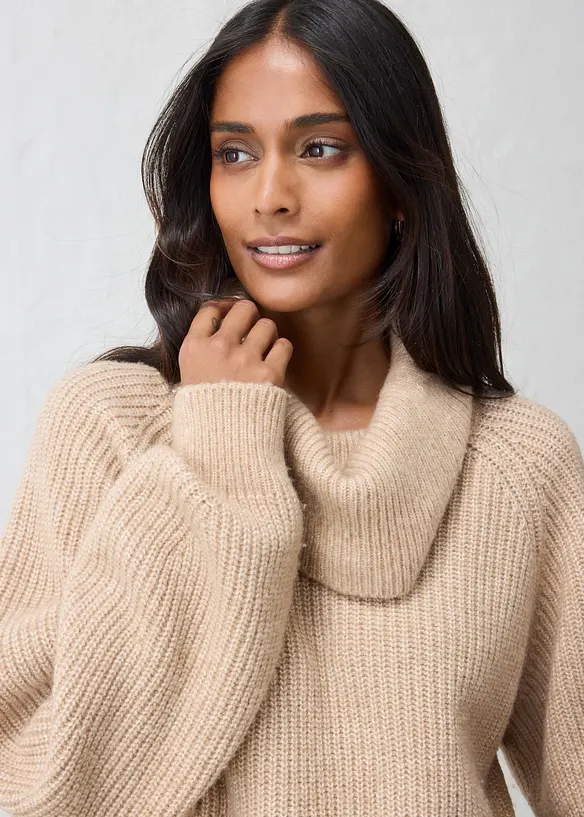 Maglione in misto lana morbido, bonprix
