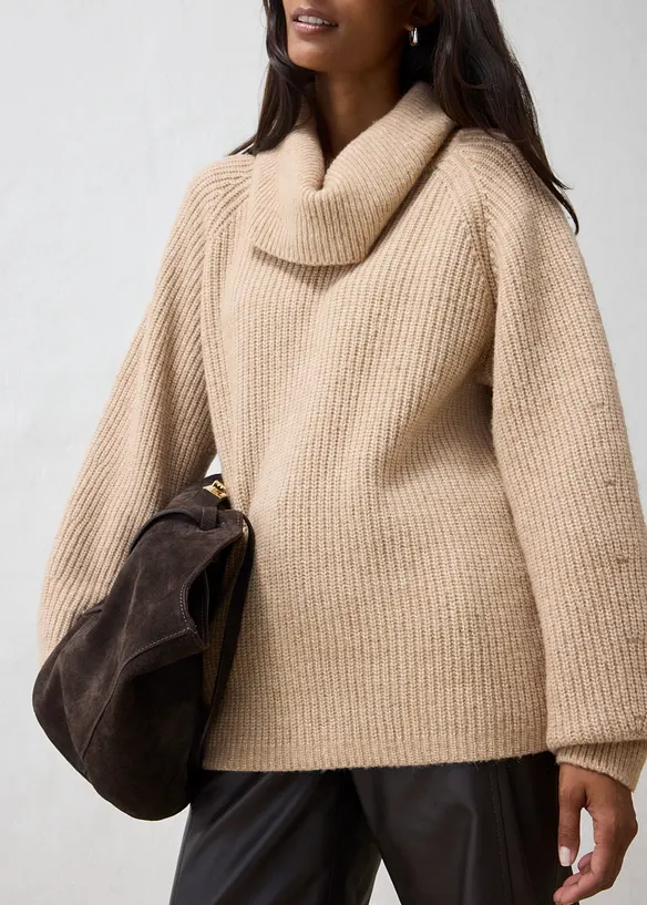 Maglione in misto lana morbido, bonprix