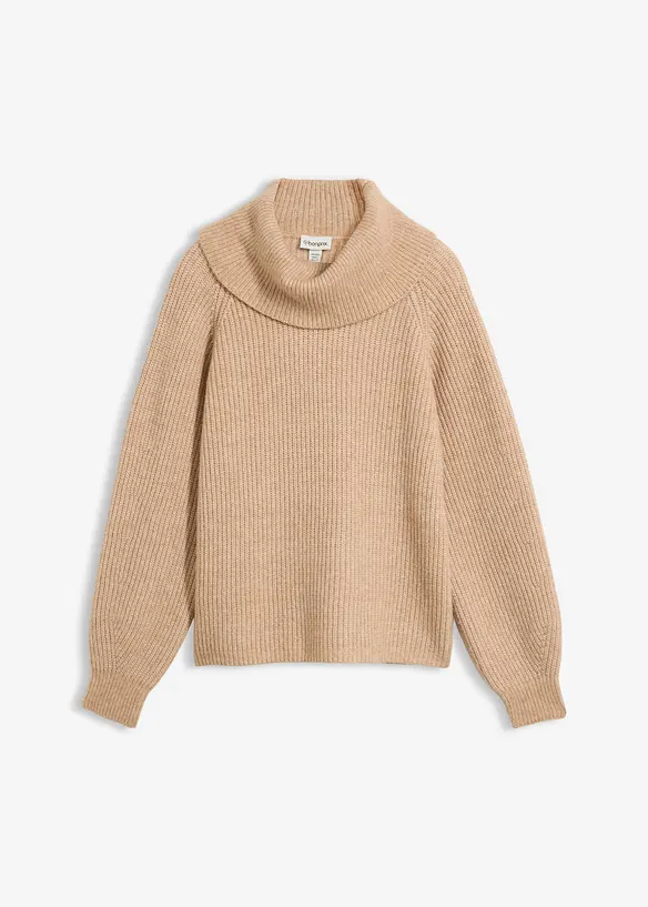 Maglione in misto lana morbido, bonprix