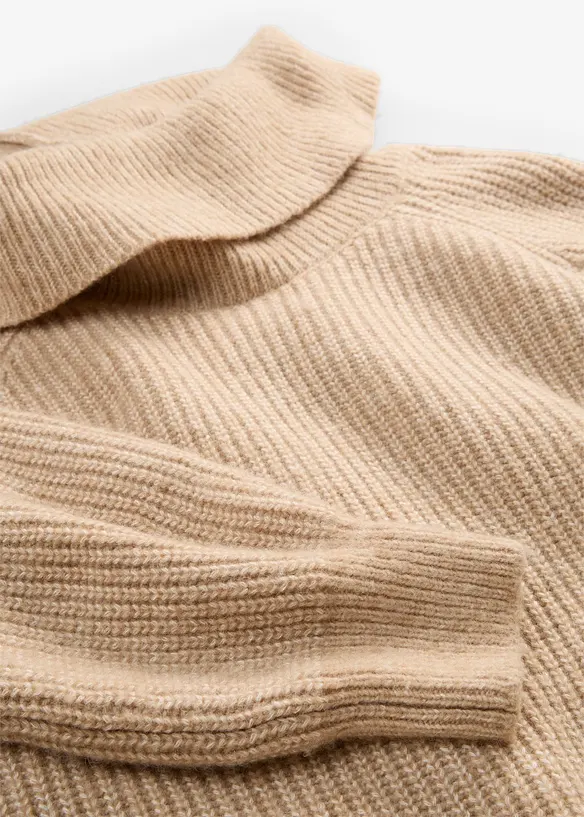 Maglione in misto lana morbido, bonprix