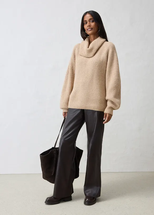 Maglione in misto lana morbido, bonprix